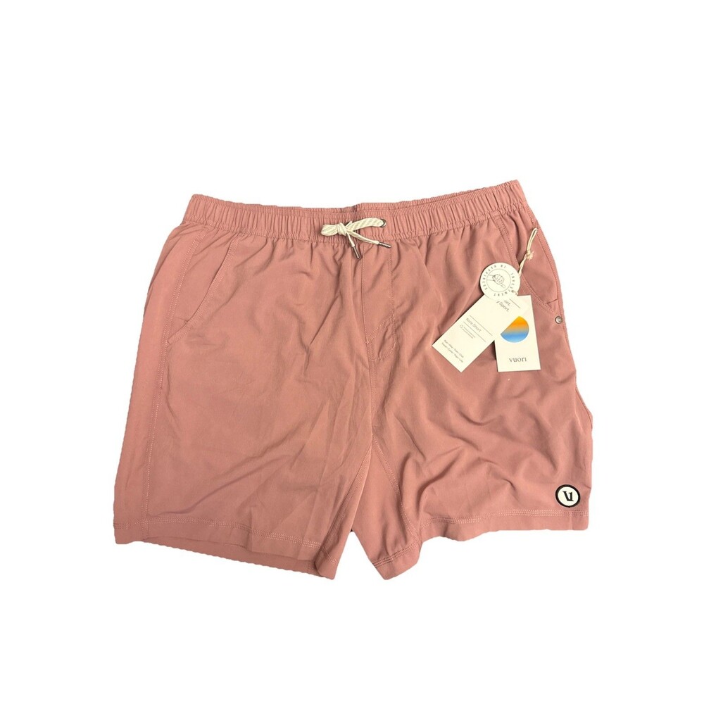 Vuori Men’s Kore Lined Shorts 7.5" Inseam Color Marsala Dark Red Sz XXL New